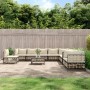 11-piece garden furniture set with anthracite PE rattan cushions by vidaXL, Outdoor sofas - Ref: Foro24-3186806, Price: 943,8...