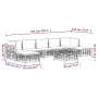 Gartenmöbel-Set 8-teilig und anthrazitfarbene PE-Rattan-Kissen von vidaXL, Outdoor-Sofas - Ref: Foro24-3186784, Preis: 590,78...