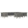 13-teiliges Gartenmöbel-Set und graue synthetische Rattankissen von vidaXL, Gartensets - Ref: Foro24-3187589, Preis: 945,05 €...
