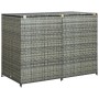 Doppelschuppen für PE Rattan Behälter grau 148x77x111 cm von vidaXL, Schuppen - Ref: Foro24-46463, Preis: 273,46 €, Rabatt: %