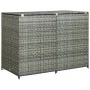 Double shed for PE gray rattan container 148x77x111 cm by vidaXL, Sheds - Ref: Foro24-46463, Price: 277,34 €, Discount: %