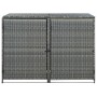 Doppelschuppen für PE Rattan Behälter grau 148x77x111 cm von vidaXL, Schuppen - Ref: Foro24-46463, Preis: 273,46 €, Rabatt: %