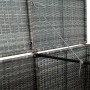 Doppelschuppen für PE Rattan Behälter grau 148x77x111 cm von vidaXL, Schuppen - Ref: Foro24-46463, Preis: 273,46 €, Rabatt: %