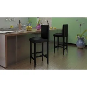 Küchenhocker 4 Einheiten aus schwarzem Kunstleder von vidaXL, Küchenhocker - Ref: Foro24-160715, Preis: 398,95 €, Rabatt: %