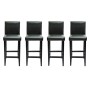 Küchenhocker 4 Einheiten aus schwarzem Kunstleder von vidaXL, Küchenhocker - Ref: Foro24-160715, Preis: 408,51 €, Rabatt: %