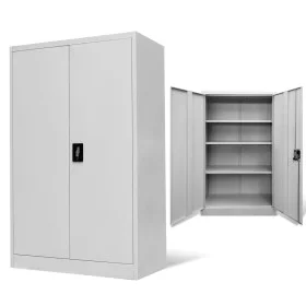 Stahlschrank für Büro in Grau 90x40x140 cm von vidaXL, Aktenschränke - Ref: Foro24-244649, Preis: 284,62 €, Rabatt: %