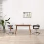 Bentwood and Gray Fabric Swivel Dining Chair by vidaXL, dining chairs - Ref: Foro24-287419, Price: 140,32 €, Discount: %
