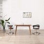 Drehbarer Esszimmerstuhl aus Bugholz und grauem Stoff von vidaXL, Essstühle - Ref: Foro24-287419, Preis: 152,02 €, Rabatt: %