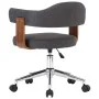 Drehbarer Esszimmerstuhl aus Bugholz und grauem Stoff von vidaXL, Essstühle - Ref: Foro24-287419, Preis: 140,32 €, Rabatt: %