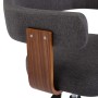 Drehbarer Esszimmerstuhl aus Bugholz und grauem Stoff von vidaXL, Essstühle - Ref: Foro24-287419, Preis: 152,02 €, Rabatt: %
