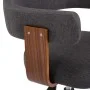 Drehbarer Esszimmerstuhl aus Bugholz und grauem Stoff von vidaXL, Essstühle - Ref: Foro24-287419, Preis: 140,32 €, Rabatt: %