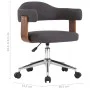 Drehbarer Esszimmerstuhl aus Bugholz und grauem Stoff von vidaXL, Essstühle - Ref: Foro24-287419, Preis: 140,32 €, Rabatt: %