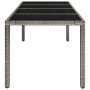 Gartentisch Glasoberfläche PE Rattan grau 190x90x75 cm von vidaXL, Gartentische - Ref: Foro24-319904, Preis: 191,33 €, Rabatt: %