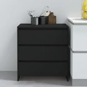 Schwarzes Sperrholz-Sideboard 70x41x75 cm von vidaXL, Sideboards - Ref: Foro24-809747, Preis: 99,46 €, Rabatt: %