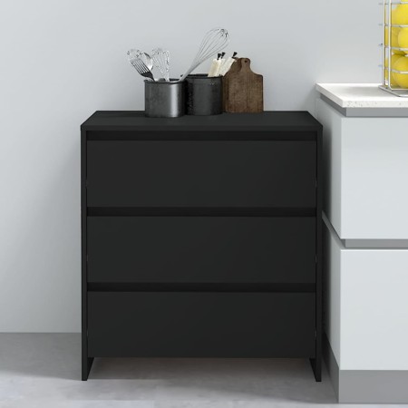 Aparador de madera contrachapada negro 70x41x75 cm de vidaXL, Aparadores - Ref: Foro24-809747, Precio: 97,32 €, Descuento: %