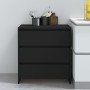Aparador de madera contrachapada negro 70x41x75 cm de vidaXL, Aparadores - Ref: Foro24-809747, Precio: 97,32 €, Descuento: %