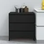 Schwarzes Sperrholz-Sideboard 70x41x75 cm von vidaXL, Sideboards - Ref: Foro24-809747, Preis: 99,43 €, Rabatt: %