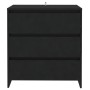 Aparador de madera contrachapada negro 70x41x75 cm de vidaXL, Aparadores - Ref: Foro24-809747, Precio: 97,32 €, Descuento: %