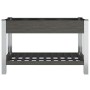 Arriate de jardín con estante WPC gris 120x50x75 cm de vidaXL, Maceteros y jardineras - Ref: Foro24-362570, Precio: 206,55 €,...