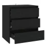 Black plywood sideboard 70x41x75 cm by vidaXL, Sideboards - Ref: Foro24-809747, Price: 101,28 €, Discount: %