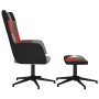 Silla de relax con taburete tela patchwork