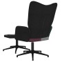 Silla de relax con taburete tela patchwork