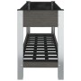 Arriate de jardín con estante WPC gris 120x50x75 cm de vidaXL, Maceteros y jardineras - Ref: Foro24-362570, Precio: 206,55 €,...