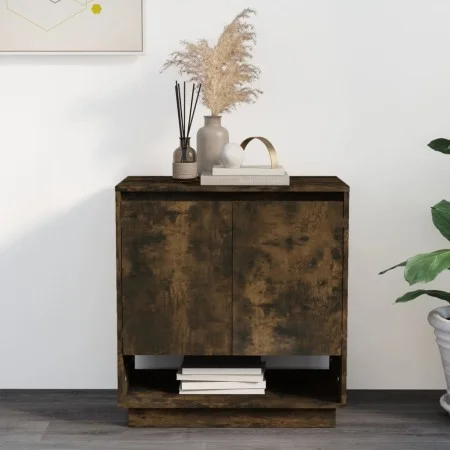 Smoked oak engineered wood sideboard 70x41x75 cm by vidaXL, Sideboards - Ref: Foro24-812990, Price: 57,04 €, Discount: %