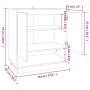 Sideboard aus geräuchertem Eichenholzwerkstoff, 70 x 41 x 75 cm von vidaXL, Sideboards - Ref: Foro24-812990, Preis: 57,64 €, ...