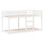 Cama litera con techo madera maciza de pino blanco 75x190 cm