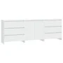 3-teiliges Sideboard aus weißem Holzwerkstoff von vidaXL, Sideboards - Ref: Foro24-3098065, Preis: 232,88 €, Rabatt: %
