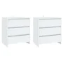3-teiliges Sideboard aus weißem Holzwerkstoff von vidaXL, Sideboards - Ref: Foro24-3098065, Preis: 232,88 €, Rabatt: %