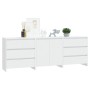 3-Piece White Manufactured Wood Sideboard by vidaXL, Sideboards - Ref: Foro24-3098065, Price: 244,93 €, Discount: %