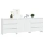 3-teiliges Sideboard aus weißem Holzwerkstoff von vidaXL, Sideboards - Ref: Foro24-3098065, Preis: 232,88 €, Rabatt: %