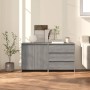 Zweiteiliges Sideboard aus gefertigtem Holz in Sonoma-Grau von vidaXL, Sideboards - Ref: Foro24-3098063, Preis: 163,64 €, Rab...
