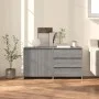 Zweiteiliges Sideboard aus gefertigtem Holz in Sonoma-Grau von vidaXL, Sideboards - Ref: Foro24-3098063, Preis: 154,00 €, Rab...