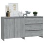 Zweiteiliges Sideboard aus gefertigtem Holz in Sonoma-Grau von vidaXL, Sideboards - Ref: Foro24-3098063, Preis: 163,64 €, Rab...
