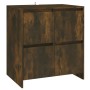 Aparadores 2 uds madera de ingeniería roble ahumado 70x41x75 cm de vidaXL, Aparadores - Ref: Foro24-3098094, Precio: 128,36 €...