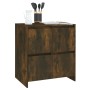 Aparadores 2 uds madera de ingeniería roble ahumado 70x41x75 cm de vidaXL, Aparadores - Ref: Foro24-3098094, Precio: 128,36 €...