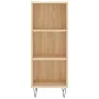 Aparador de madera de ingeniería roble Sonoma 34,5x32,5x90 cm de vidaXL, Aparadores - Ref: Foro24-828727, Precio: 44,27 €, De...