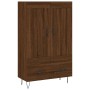 Tall sideboard engineered wood brown oak 69.5x31x115 cm by vidaXL, Sideboards - Ref: Foro24-830323, Price: 84,98 €, Discount: %