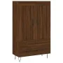 Tall sideboard engineered wood brown oak 69.5x31x115 cm by vidaXL, Sideboards - Ref: Foro24-830323, Price: 83,96 €, Discount: %