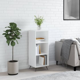 Estantería madera de ingeniería blanco brillo 34,5x32,5x90 cm de vidaXL, Aparadores - Ref: Foro24-828702, Precio: 43,92 €, De...