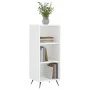 Engineered wood glossy white shelf 34.5x32.5x90 cm by vidaXL, Sideboards - Ref: Foro24-828702, Price: 43,41 €, Discount: %