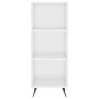 Engineered wood glossy white shelf 34.5x32.5x90 cm by vidaXL, Sideboards - Ref: Foro24-828702, Price: 43,92 €, Discount: %
