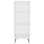 Engineered wood glossy white shelf 34.5x32.5x90 cm by vidaXL, Sideboards - Ref: Foro24-828702, Price: 43,41 €, Discount: %