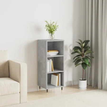 Concrete gray engineered wood sideboard 34.5x32.5x90 cm by vidaXL, Sideboards - Ref: Foro24-828712, Price: 37,13 €, Discount: %