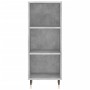 Concrete gray engineered wood sideboard 34.5x32.5x90 cm by vidaXL, Sideboards - Ref: Foro24-828712, Price: 37,43 €, Discount: %