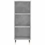 Concrete gray engineered wood sideboard 34.5x32.5x90 cm by vidaXL, Sideboards - Ref: Foro24-828712, Price: 37,13 €, Discount: %