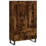 Tall smoked oak engineered wood sideboard 69.5x31x115 cm by vidaXL, Sideboards - Ref: Foro24-830353, Price: 94,21 €, Discount: %
